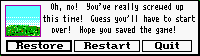 Message post-chute