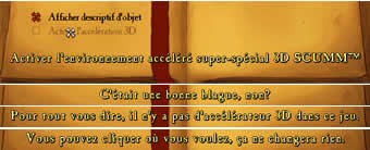 Accélération 3D ?